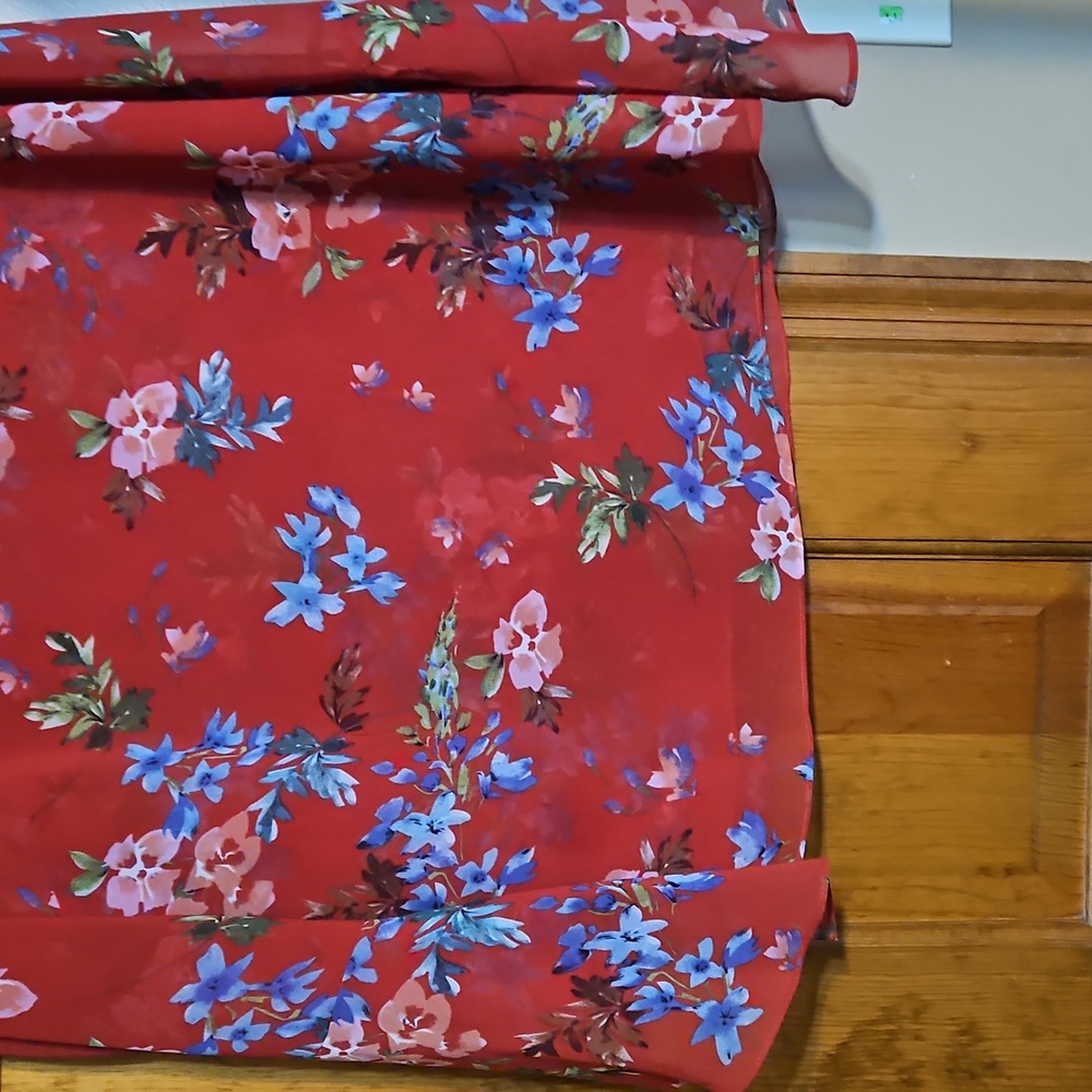 CAbi Red Floral Blouse - Picture 5 of 12